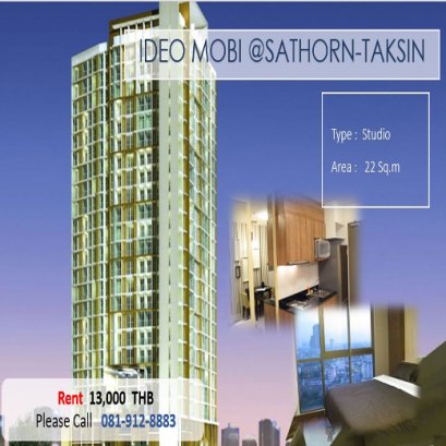 IDEO MOBI @SATHORN-TAKSIN ไอดิโอ โมบิ สาทร-ตากสิน ID - 61167 - 192128