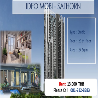 IDEO MOBI @SATHORN ไอดิโอ โมบิ สาทร ID - 61167 - 192135