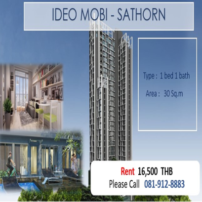IDEO MOBI @SATHORN ไอดิโอ โมบิ สาทร ID - 61167 - 192138