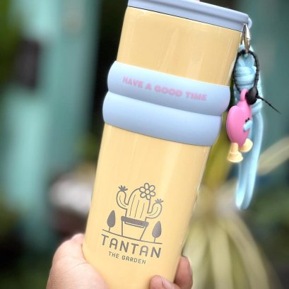 งานเลเซอร์โลโก้ แก้วเก็บความเย็น