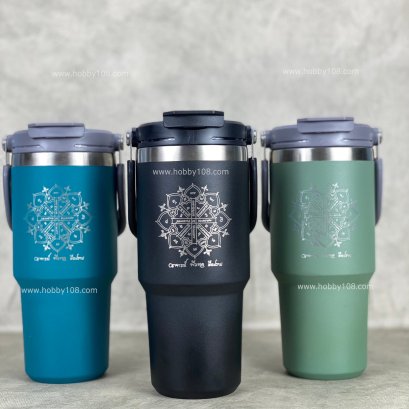 งานเลเซอร์โลโก้ แก้วเก็บความเย็น