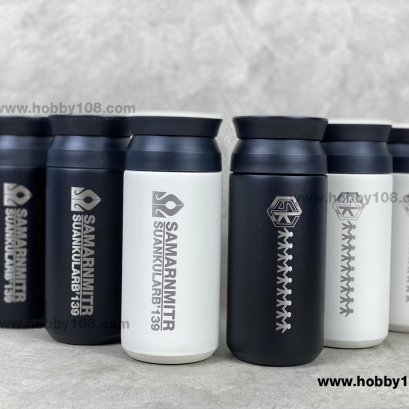 งานเลเซอร์โลโก้ แก้วเก็บความเย็น