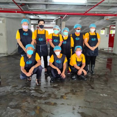 งานล้างลานจอดรถ 4 ชั้น – กองบัญชาการกองทัพไทย