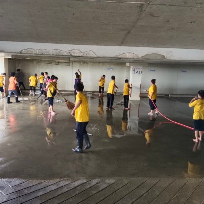 Cleaning Solution ลุยงานขัดพื้นลานจอดรถ