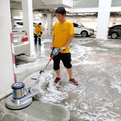 งานทำความสะอาด Big Cleaning พื้นที่ส่วนกลางคอนโด