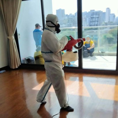 เคลียร์พื้นที่ก่อนการฉีดพ่นฆ่าเชื้อ