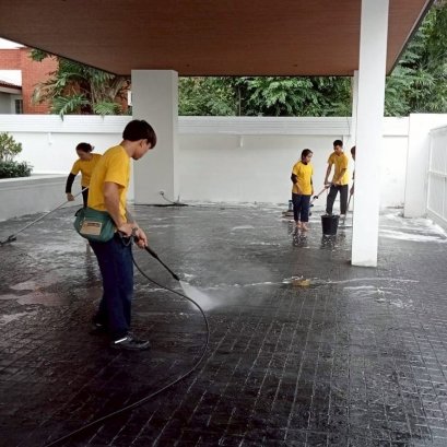 ดูแลพื้นหินภายนอกบ้านให้สะอาดปลอดภัยลดความเสี่ยงจากการลื่นล้ม