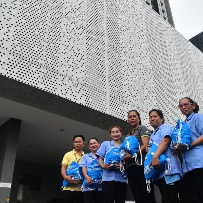 กิจกรรมส่งต่อรอยยิ้มสู่พนักงาน – Whizdom Condo