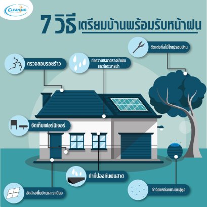 7 วิธีเตรียมบ้านให้พร้อมรับหน้าฝน