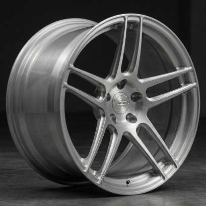 ล้อฟอร์จแท้ BC Forged RZ21 Monoblok สี Brushed Clear ดีไซน์ 5Y-Spoke