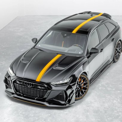 รถยนต์ Audi RS6 Avant C8 ติดตั้งชุดแต่ง MANSORY Carbon Fiber เต็มระบบ
