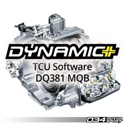 034Motorsport อัพเกรดซอฟต์แวร์ Dynamic+ TCU สำหรับ DQ381 DSG Transmission, VW Mk7.5 GTI/Golf R &amp; Audi 8V.5 A3/S3