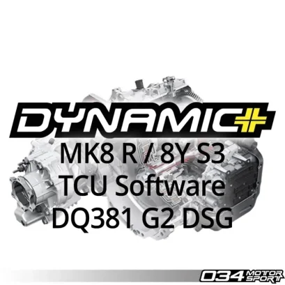 034Motorsport อัพเกรดซอฟต์แวร์ Dynamic+ TCU สำหรับ DQ381 G2 DSG Transmission, MK8 Golf R &amp; 8Y S3