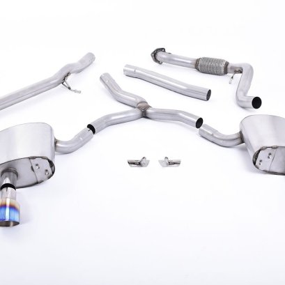 Milltek Audi A4 B9 Non-Resonated Cat-Back Exhaust