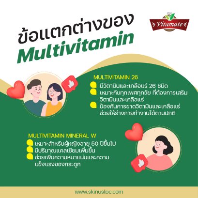 ข้อแตกต่างของ Mutivitamin