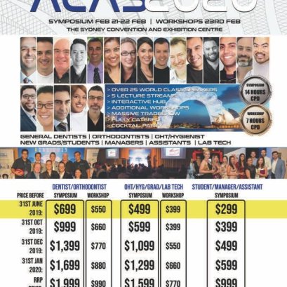 AUSTRALASIA'S ONLY IMPARTIAL CLEAR ALIGNER SYMPOSIUM ACAS 2020