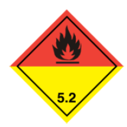 ฉลากสารเคมีสารอินทรีย์เปอร์ออกไซด์