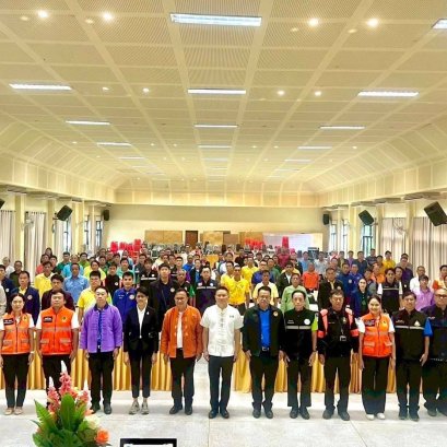 เข้าร่วมฝึกอบรมเชิงปฏิบัติการเพื่อเตรียมความพร้อมและรับมือภัยพิบัติในพื้นที่เสี่ยงอุทกภัย (น้ำท่วมฉับพลัน ดินโคลนถล่ม และน้ำป่าไหลหลาก) จังหวัดลำพูน