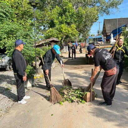 ร่วมกิจกรรมจิตอาสาพัฒนาวัดสันมะโก หมู่ที่ 4 ตำบลบ้านแป้น อำเภอเมืองลำพูน จังหวัดลำพูน