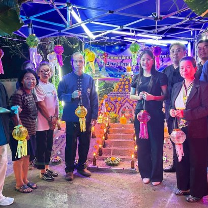 ลงพื้นที่ตรวจเยี่ยมกิจกรรมก่อเจดีย์ทราย และกิจกรรมทำซุ้มประตูป่า ทั้ง 4 หมู่บ้านในเขตพื้นที่เทศบาลตำบลท่าเชียงทอง 