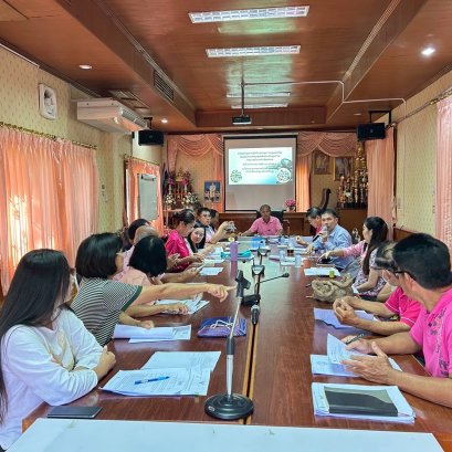 เข้าร่วมประชุมการจัดทำแผนสุขภาพชุมชน/แผนสุขภาพกองทุนหลักประกันสุขภาพเทศบาลตำบลท่าเชียงทอง