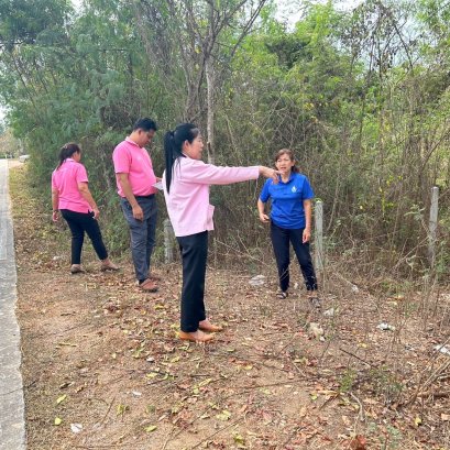 ลงพื้นที่สำรวจจุดที่มีการทิ้งขยะในพื้นที่สาธารณะ