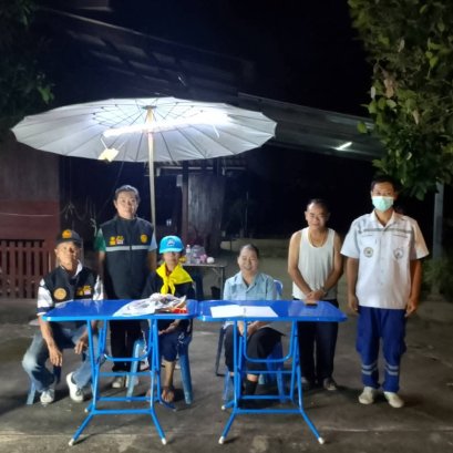 ตรวจเยี่ยมด่านหมู่บ้านทั้ง 4 หมู่บ้านในเขตเทศบาลตำบลท่าเชียงทอง