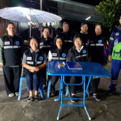 ตรวจเยี่ยมด่านหมู่บ้านในเขตเทศบาลตำบลท่าเชียงทอง