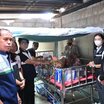 ลงพื้นที่เยี่ยมผู้ป่วย ผู้พิการ ผู้ยากไร้ ผู้ด้อยโอกาส และผู้ประสบปัญหาทางสังคม ในพื้นที่เทศบาลตำบลท่าเชียงทอง
