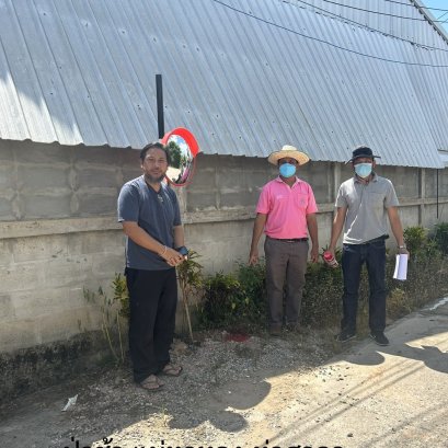 สำรวจจุดติดตั้งโครงการกล้องวงจรปิด CCTV 4 หมู่บ้านในเขตเทศบาลตำบลท่าเชียงทอง