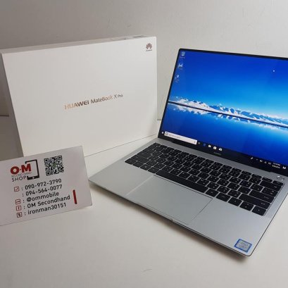 ขาย/แลก Huawei MateBook X Pro Corei7 Gen8 SSD512GB Ram16GB ศูนย์ไทย ประกันเกือบ 2 ปี สภาพสวยมาก แท้ ครบยกกล่อง เพียง 47,900 บาท