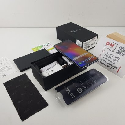 ขาย/แลก LG V40 thinQ 8/128 2Sim Platium Gray อายุ 12 วัน สภาพสวยมาก แท้ ครบยกกล่อง เพียง 16,900 บาท