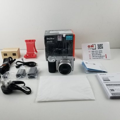 ขาย/แลก Sony A6400 พร้อม เลนส์ 16-50mm อายุ 5 วัน ศูนย์ไทย สภาพใหม่มาก พร้อม Mem16GB แท้ ครบยกกล่อง ประกันศูนย์ 09/05/2020 เพียง 31,900 บาท
