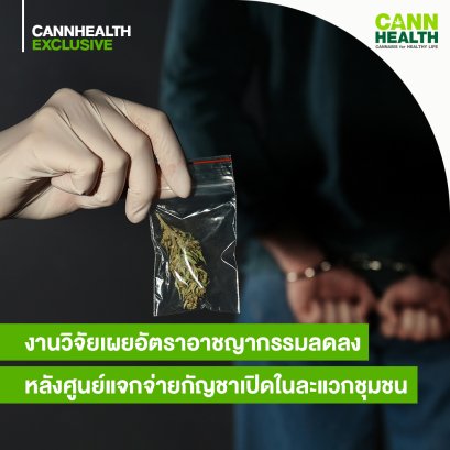 งานวิจัยเผยอัตราอาชญากรรมลดลงหลังศูนย์แจกจ่ายกัญชาเปิดในละแวกชุมชน