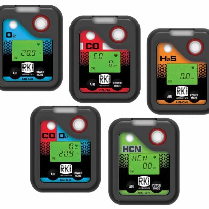 เครื่องตรวจจับก๊าซเดี่ยว CO-04, HS-04, OX-04, SC-04
