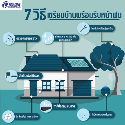 7 วิธี เตรียมบ้านให้พร้อมรับหน้าฝน 