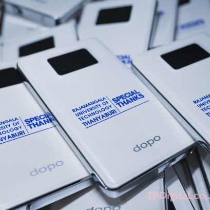 งานพิมพ์ สกรีนโลโก้ ลงบนผิวพาวเวอร์แบงค์