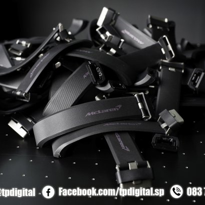 พิมพ์สายนาฬิกา พิมพ์สกรีนโลโก้ลงบนสายนาฬิกาซิลิโคน ลาย Mclaren จำนวน 200 ชิ้น