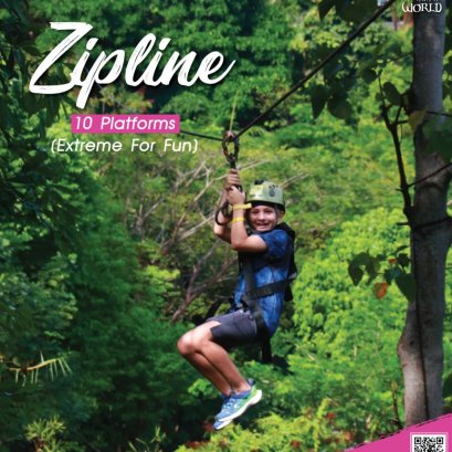 A014 : Zipline 10 Platforms ( Extreme for  Fun )
