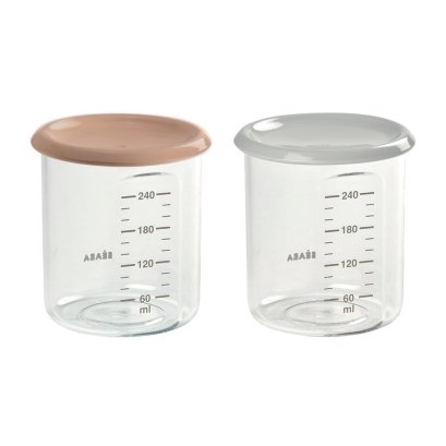 Beaba - Maxi Portion Set 2 pcs. ( Nude / Grey )