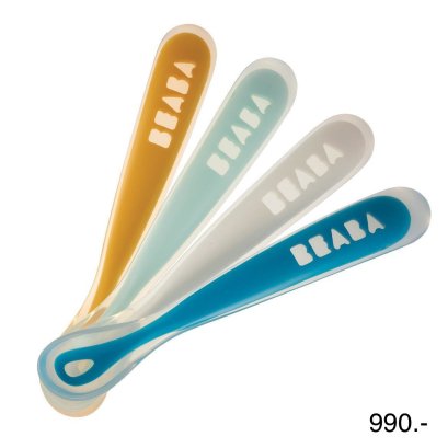 Beaba - Silicone Spoons Set 4 ( Rainbow )