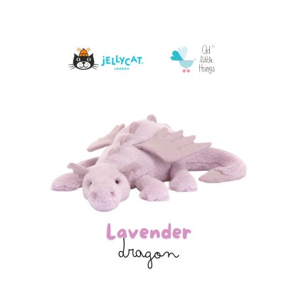 Jellycat - Lavender  Dragon (50cm. / 66cm.)