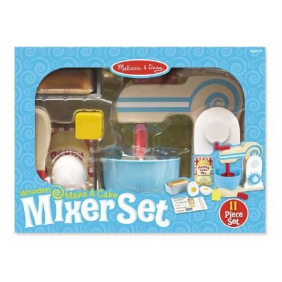 Melissa &amp; Doug - Wooden Make A Cake Mixer Set