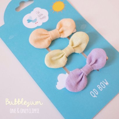 Qd One &amp; Only Clippie : Bubblegum ( set of 3 )