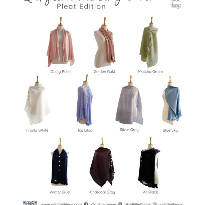 Qd Nursing Cover: Flexi (Pleat)