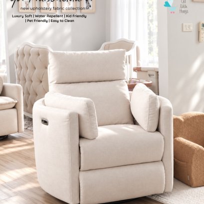 Qd - Carnegie Electric Recliner รุ่นผ้า Pet-Friendly Fabric | Qd MaisonGuard