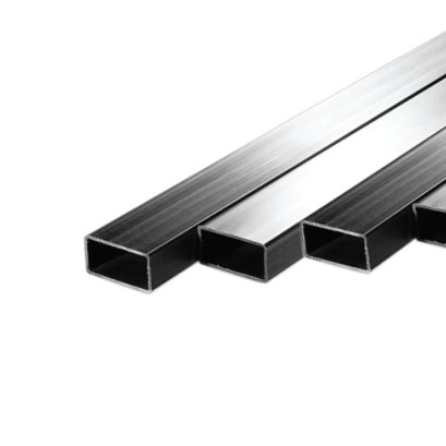 เหล็กกล่องสี่เหลี่ยมแบนดำ