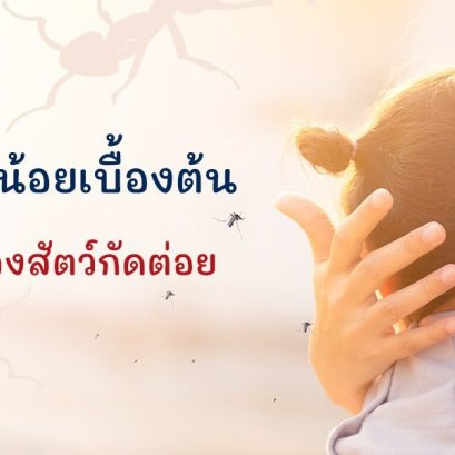  ดูแลผิวลูกน้อยเบื้องต้น เมื่อถูกแมลงวัตว์กัดต่อย
