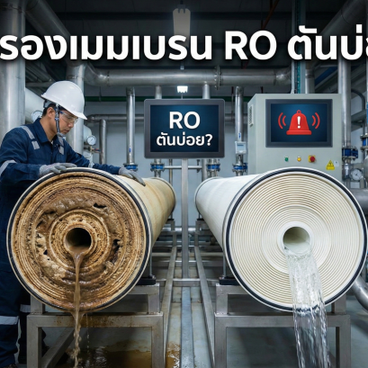 ไส้กรองเมมเบรน RO ตันบ่อย