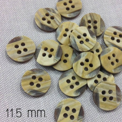 กระดุมเทเส้น 11.5มิล (150 เม็ด)